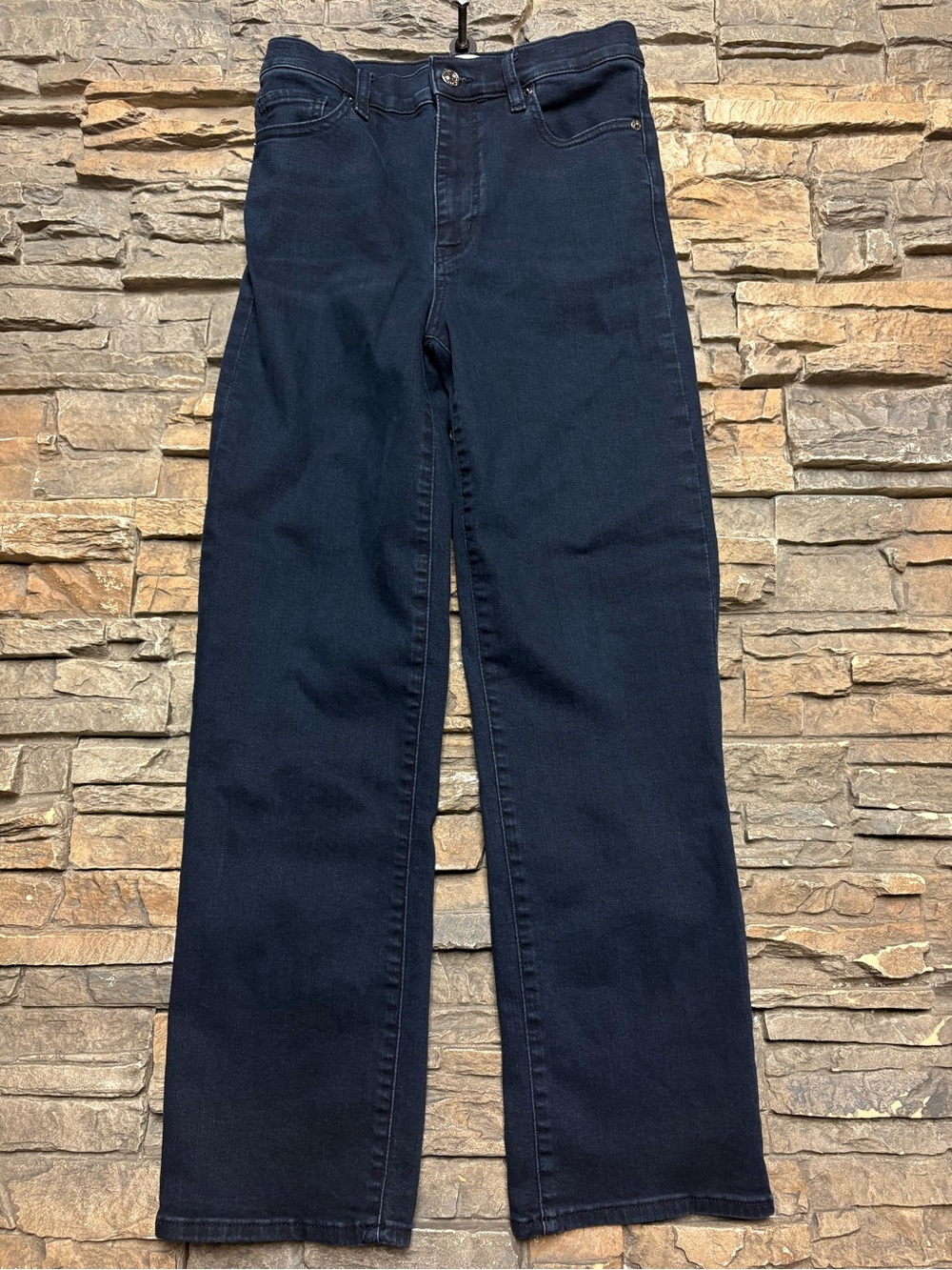 FRAME Women’s Size 27 Le Sleek Straight Jeans High Rise Blue 27x27 Stretch